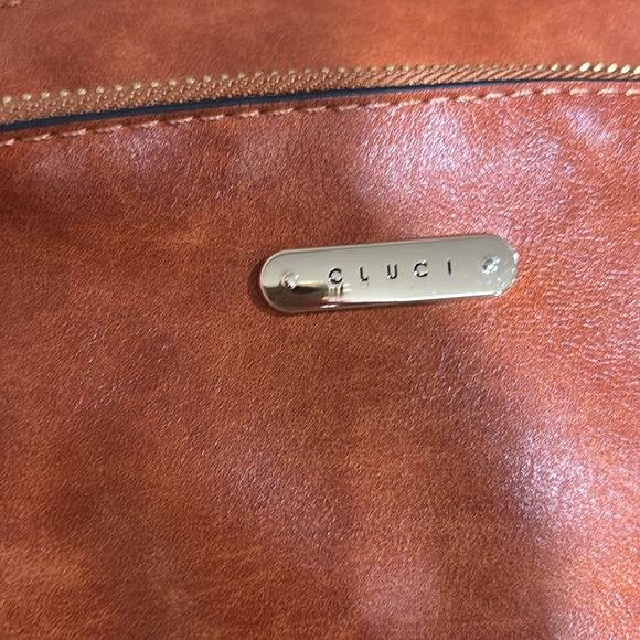 CLUCI brown shoulder crossbody bag - Picture 4 of 14